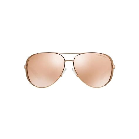 michael kors chelsea aviator style sunglasses - rose gold/taupe|Michael Kors sunglasses mk5004.